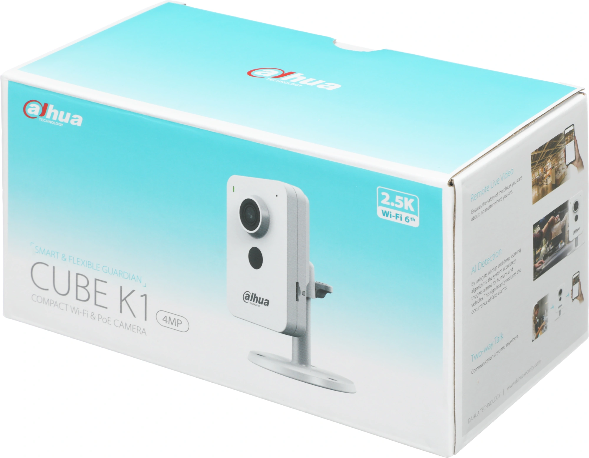 Камера видеонаблюдения IP Dahua DH-IPC-C4KP-P-0280B Wi-Fi 2.8-2.8мм цв. корп.:белый (DH-C4K-P) — миниатюра 4