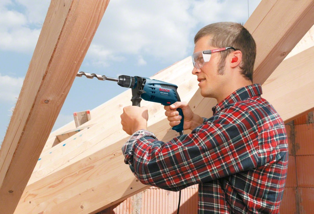 Дрель ударная Bosch GSB 1600 RE 701Вт патрон:быстрозажимной реверс (0601228200) — миниатюра 4