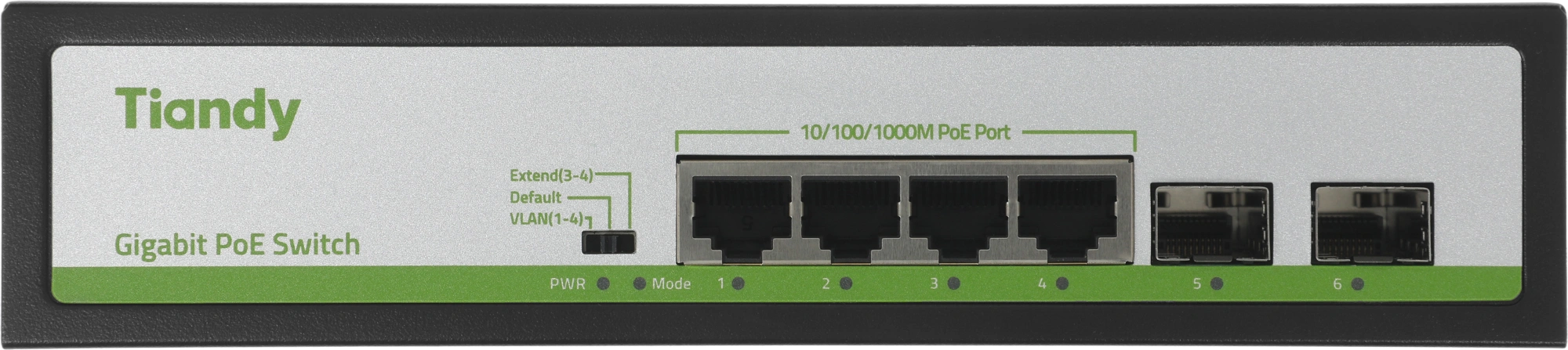 Коммутатор Tiandy TC-P3S06 H/0402/AT/60 — миниатюра 11