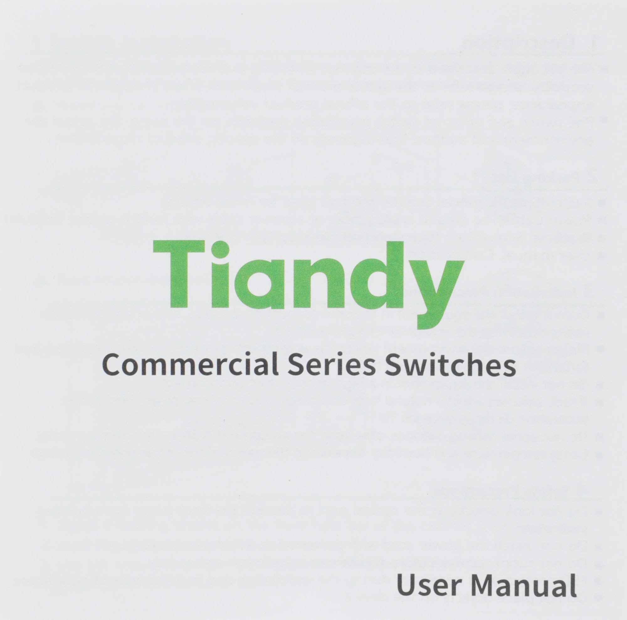 Коммутатор Tiandy TC-P3S019 H/1621/AT/180 — миниатюра 4