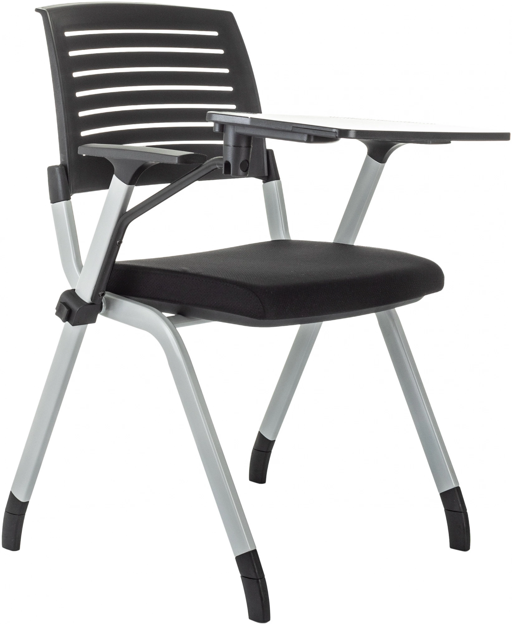 Стул Бюрократ X-Click-PP черный со столиком на ножках металл серый — миниатюра 6
