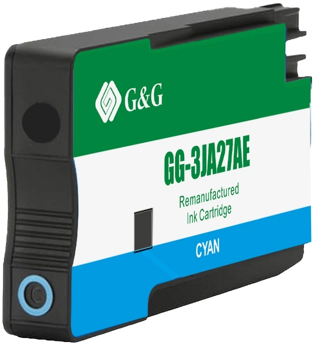 Картридж струйный G&G GG-3JA27AE 963XL голубой (25.8мл) для HP OfficeJet Pro 9010/9010e/9012/9012e/9014/9014e/9015/9015e/9016/9019/9019e/9020/9022/9022e/9025/9025e AIO с чипом — миниатюра 2