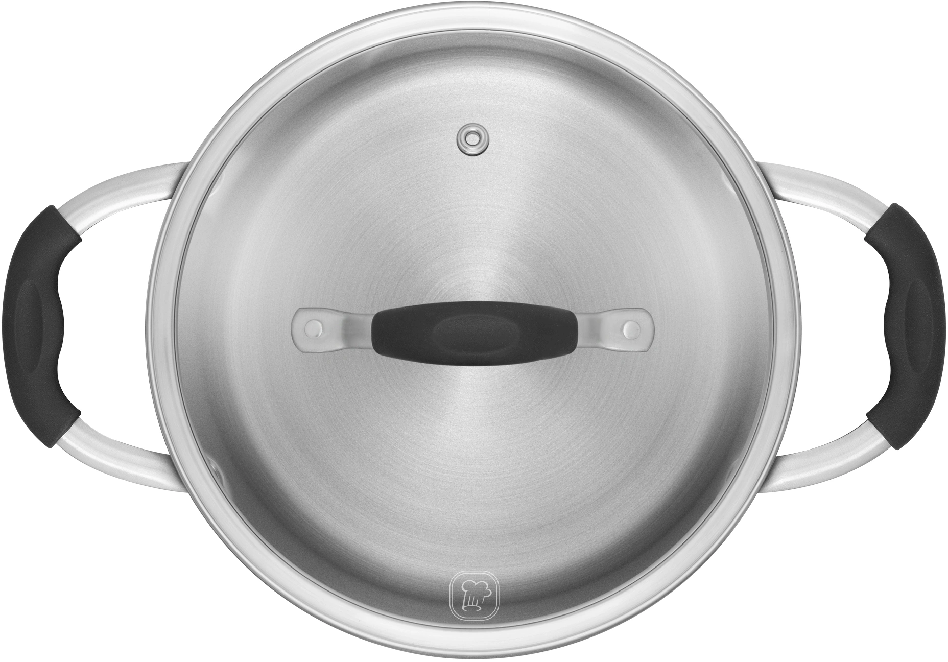 Кастрюля Rondell Stern RDS-019 4.7л. d=24см (с крышкой) т.серый — миниатюра 6