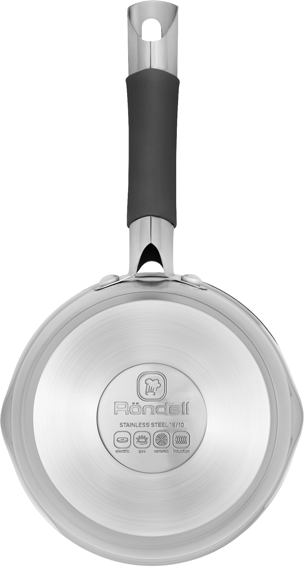 Ковш Rondell Flamme RDS-026 1.3л. d=16см (с крышкой) стальной — миниатюра 3