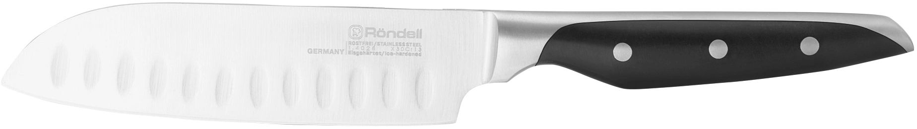 Набор ножей кухон. Rondell Espada RD-324 компл.:6предм. магн.держ. черный подар.коробка — миниатюра 3
