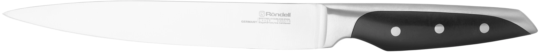 Набор ножей кухон. Rondell Espada RD-324 компл.:6предм. магн.держ. черный подар.коробка — миниатюра 4