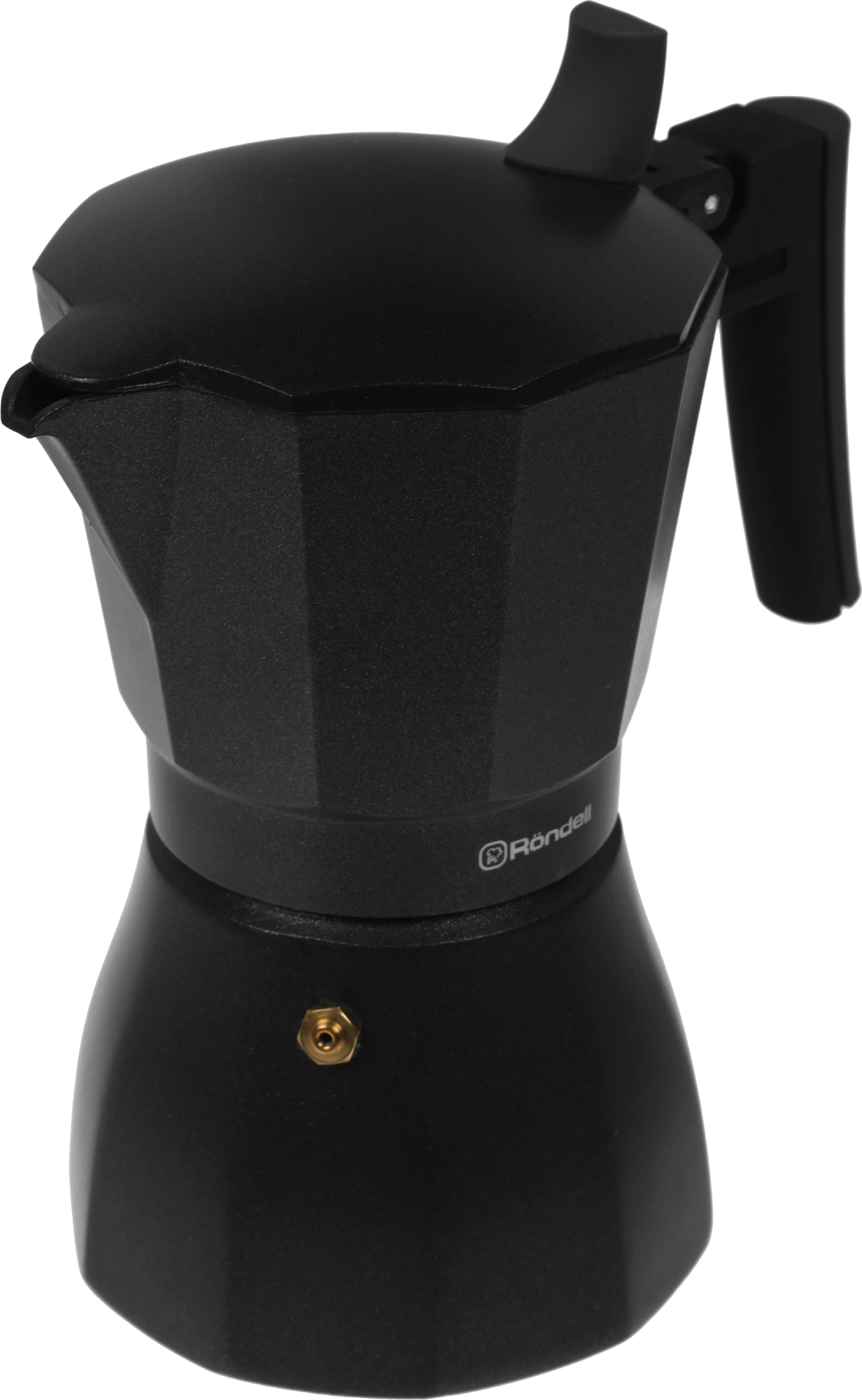 Кофеварка гейзерн. Rondell Kafferro RDS-499 0.3л алюминий темно-серый — миниатюра 4