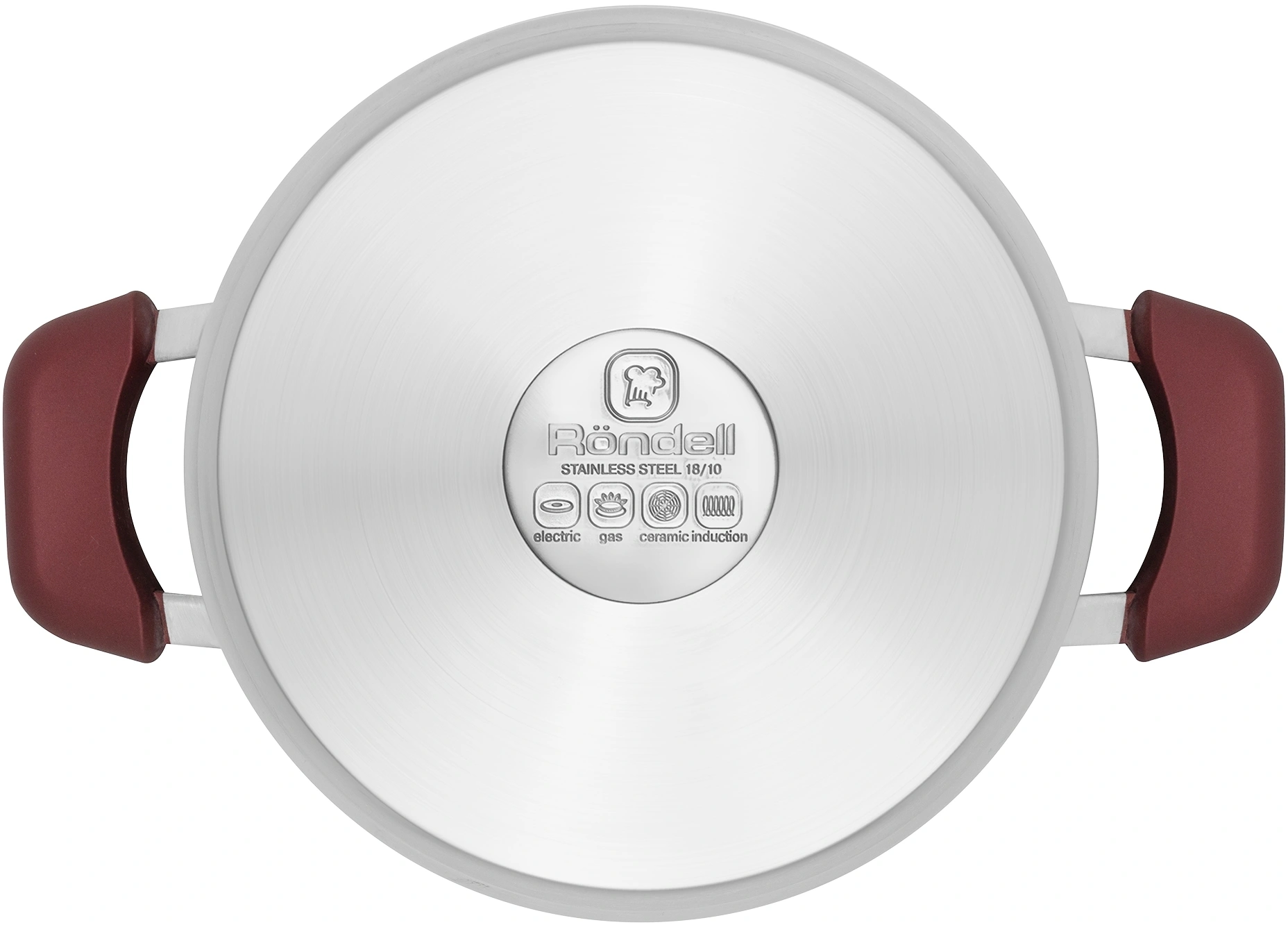 Кастрюля Rondell Bojole RDS-737 5.6л. d=24см (с крышкой) стальной — миниатюра 2