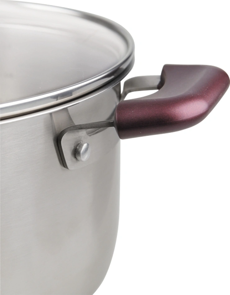 Кастрюля Rondell Bojole RDS-737 5.6л. d=24см (с крышкой) стальной — миниатюра 5