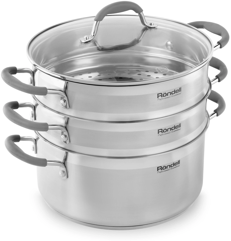 Кастрюля-пароварка Rondell RDS-751 13л. d=26см (с крышкой) стальной — миниатюра 5