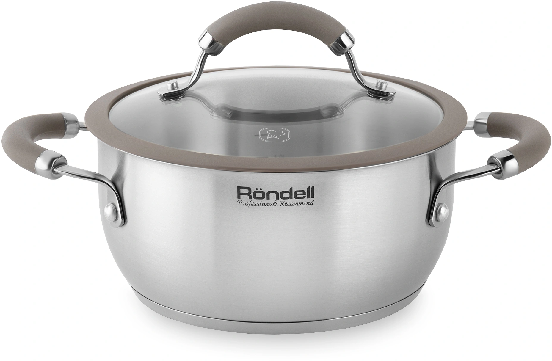Кастрюля Rondell Balance RDS-755 5л. d=24см (с крышкой) стальной — миниатюра 4