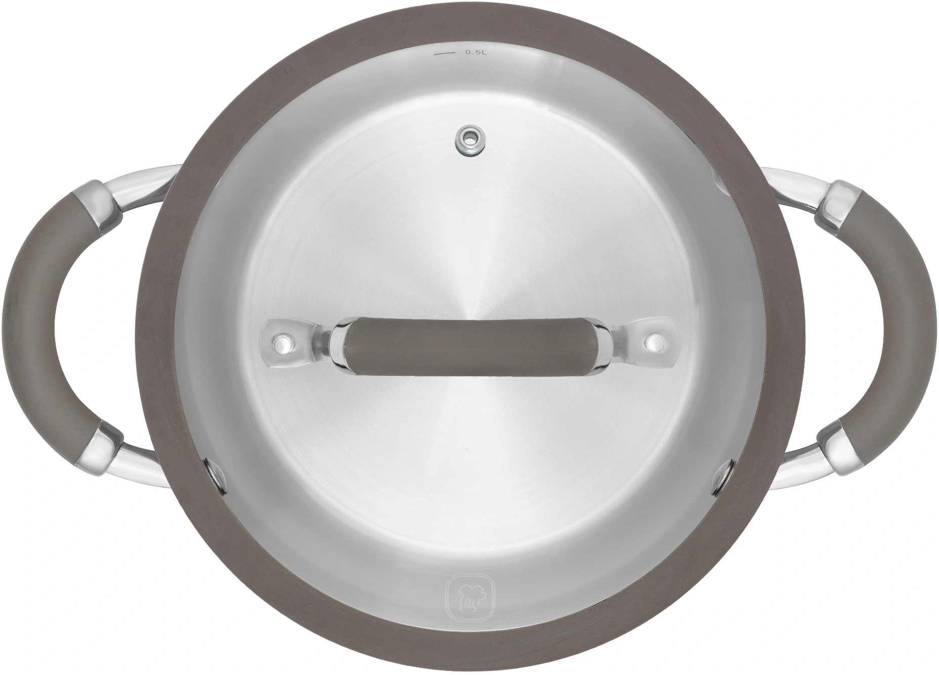 Кастрюля Rondell Balance RDS-755 5л. d=24см (с крышкой) стальной — миниатюра 5