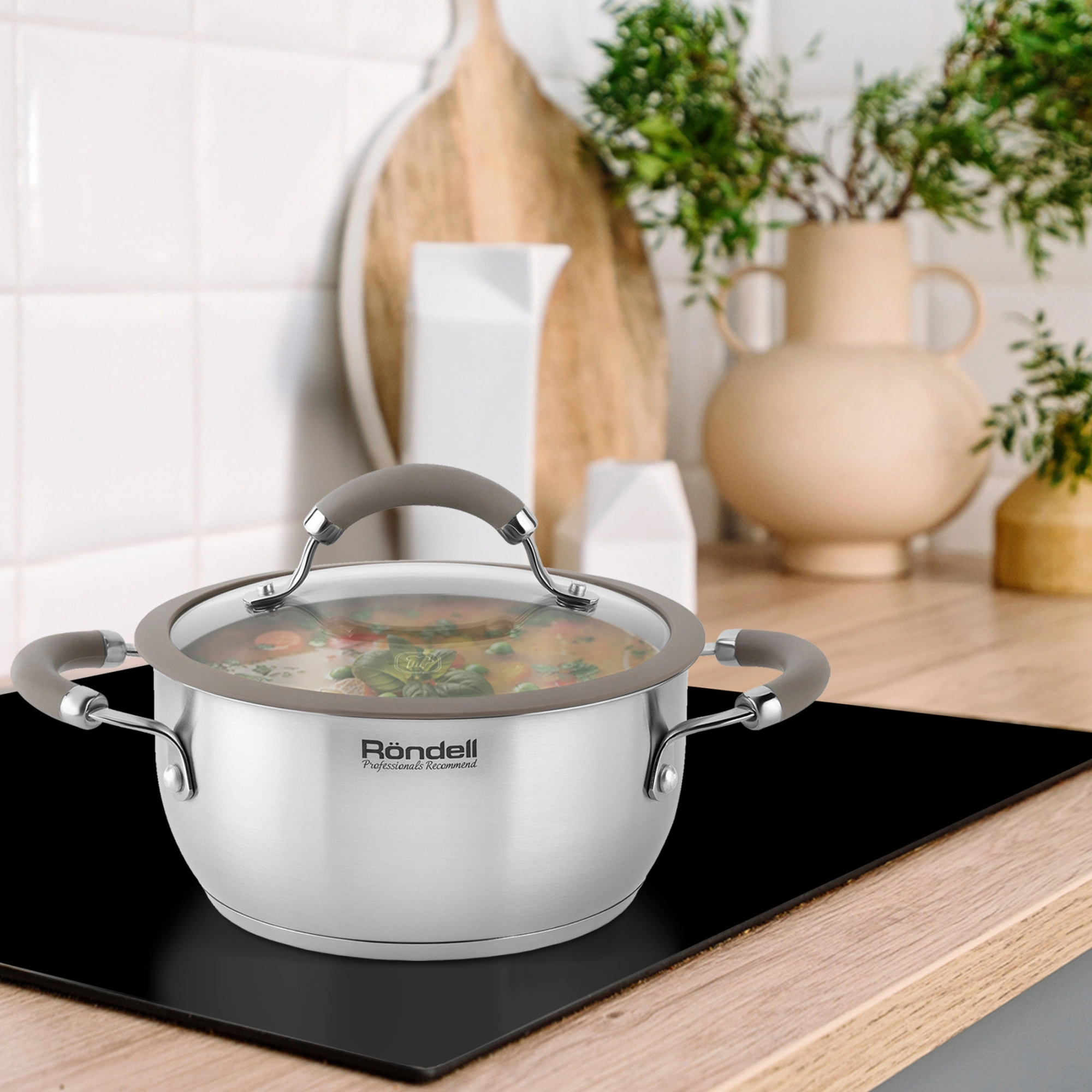 Кастрюля Rondell Balance RDS-755 5л. d=24см (с крышкой) стальной — миниатюра 18