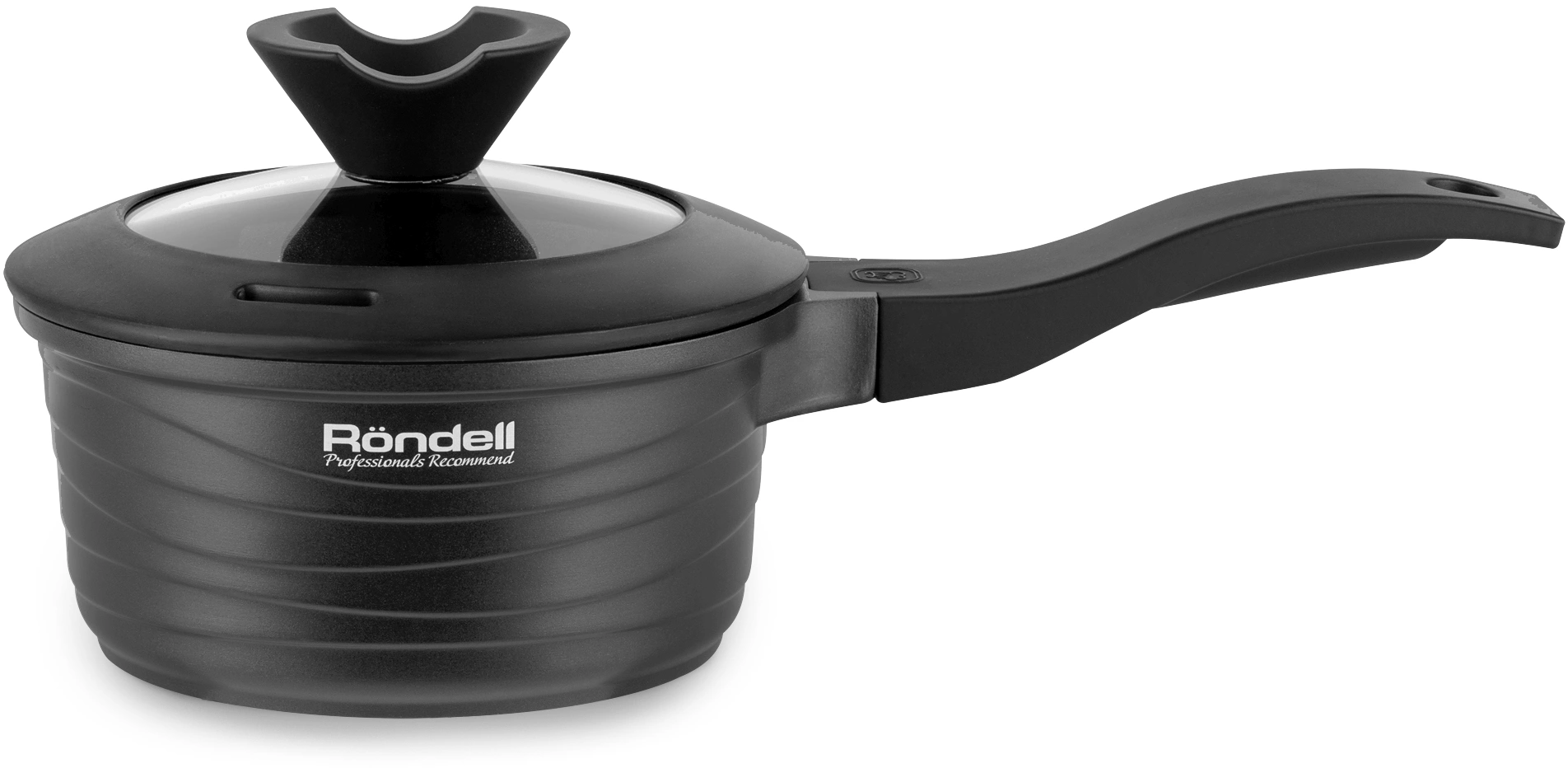 Ковш Rondell Walzer RDA-764 1.3л. d=16см (с крышкой) черный — миниатюра 15