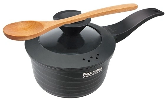 Ковш Rondell Walzer RDA-764 1.3л. d=16см (с крышкой) черный — миниатюра 18