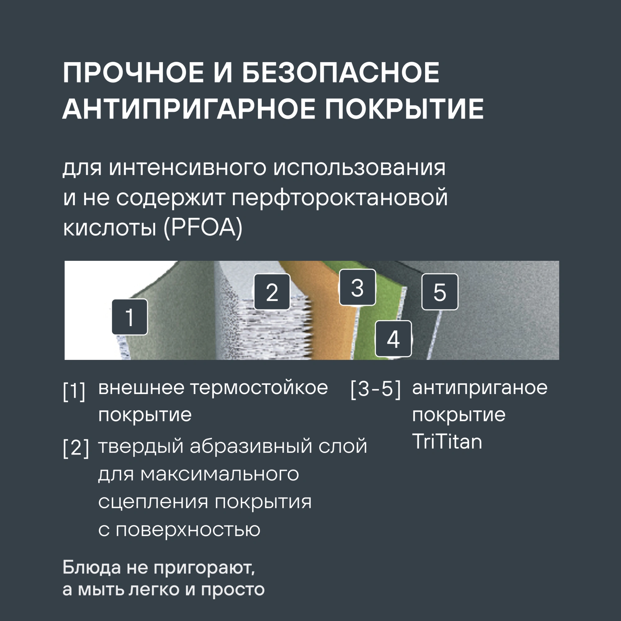 Сковорода Rondell Walzer RDA-767 круглая 24см покрытие: TriTitan ручка несъемная (без крышки) черный — миниатюра 10