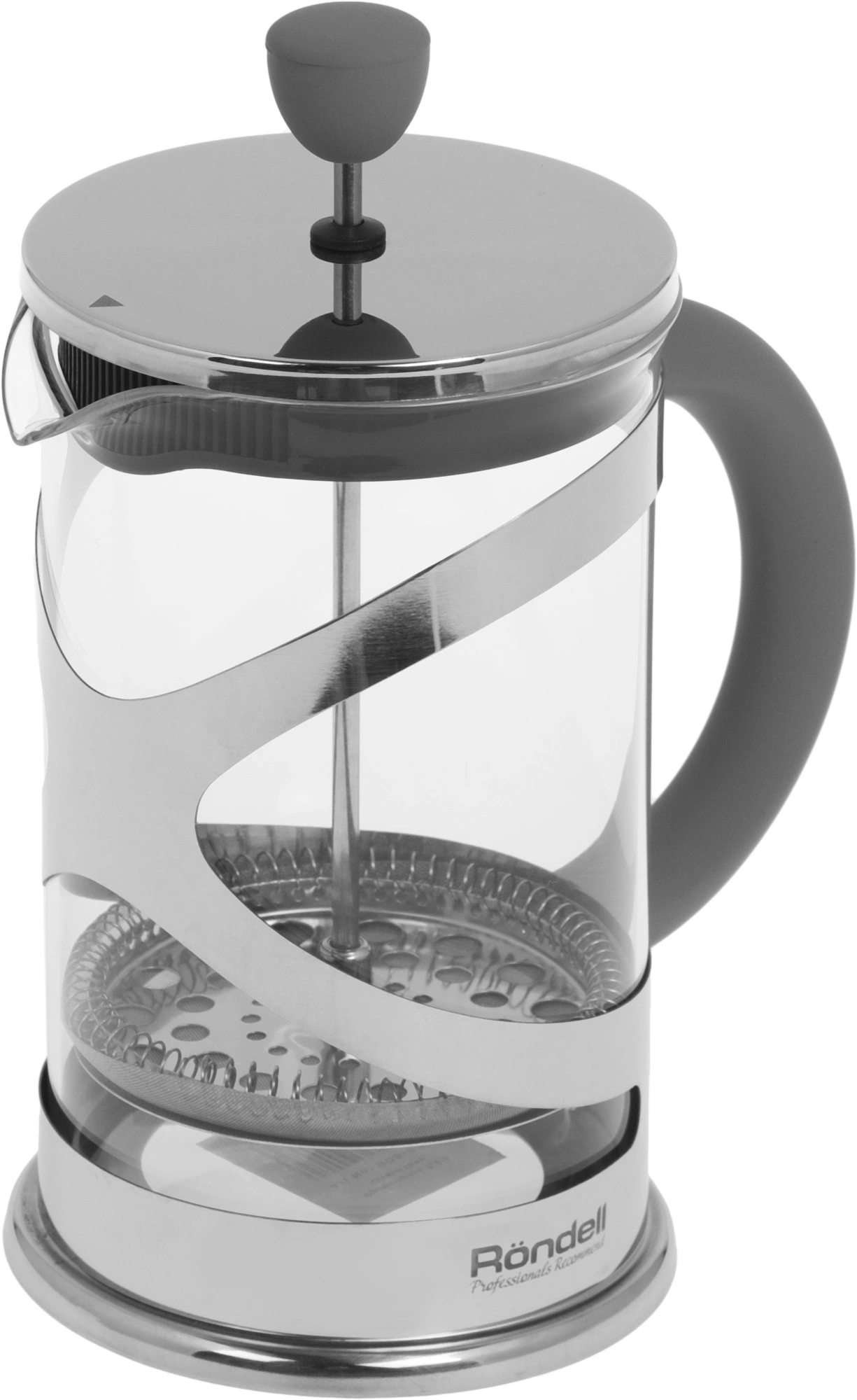 Френч-пресс Rondell Crystal Grey RDS-839 0.8л серый — миниатюра 2