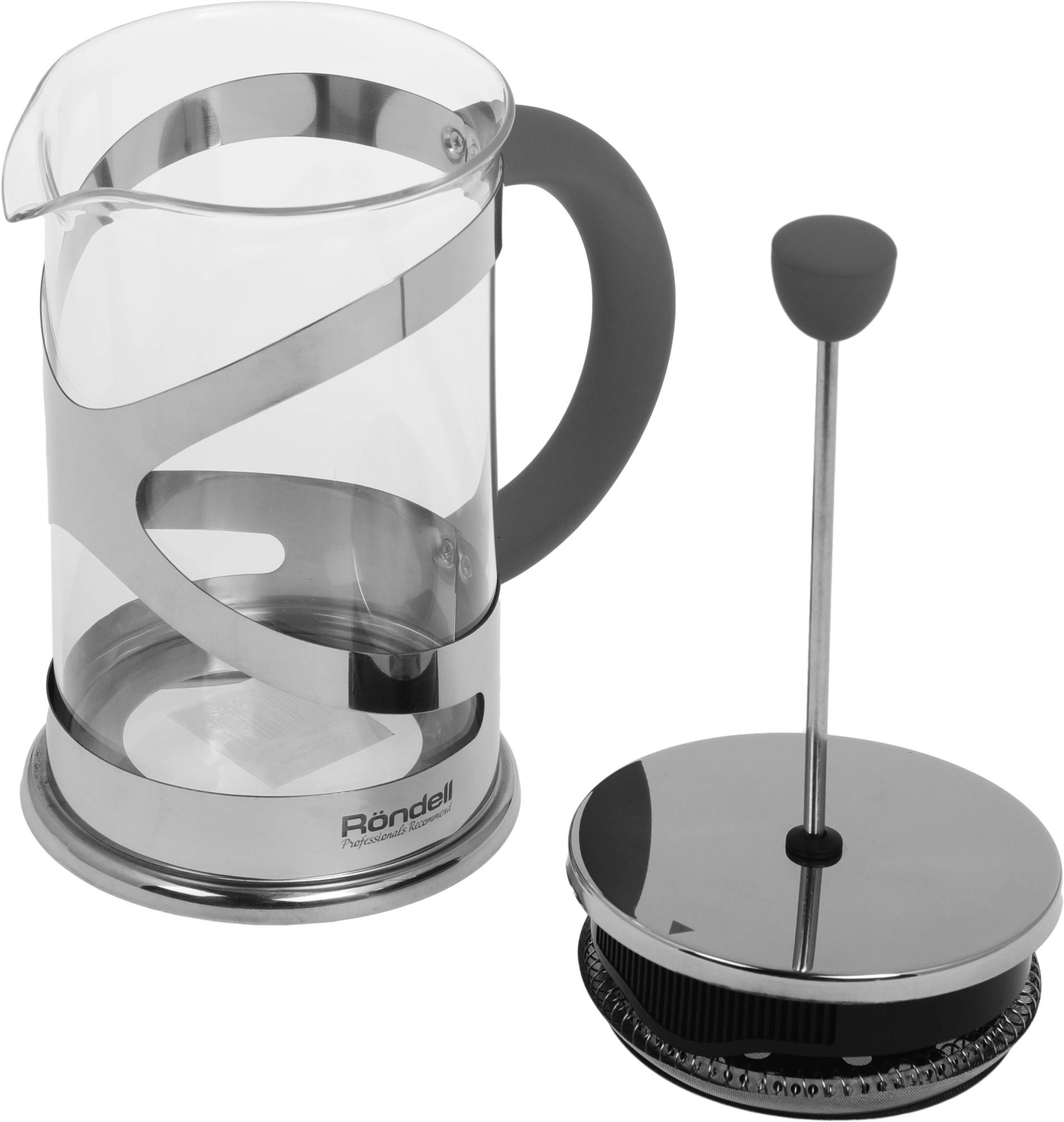 Френч-пресс Rondell Crystal Grey RDS-839 0.8л серый — миниатюра 6