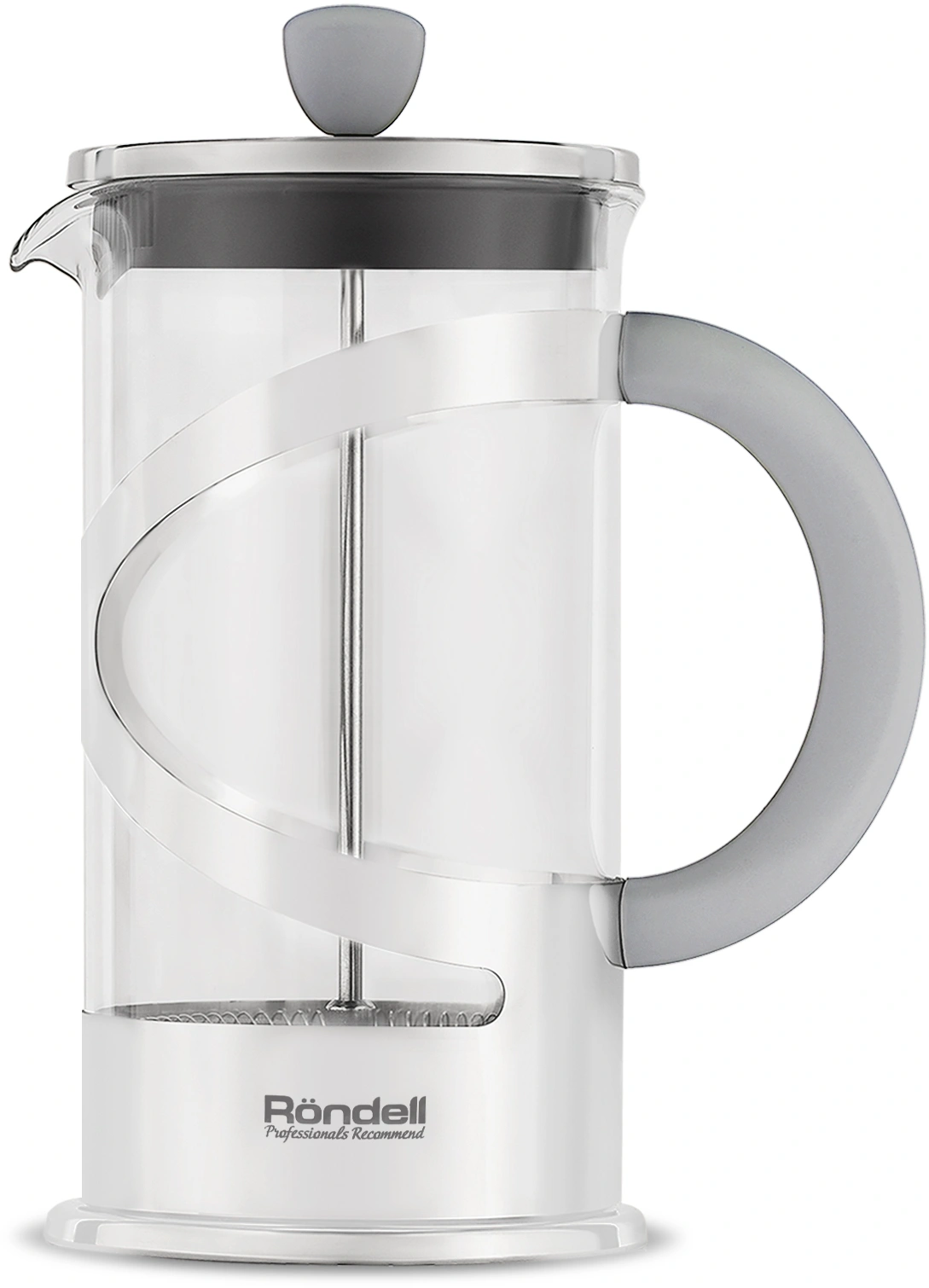 Френч-пресс Rondell Crystal Grey RDS-840 1л серый — миниатюра 2