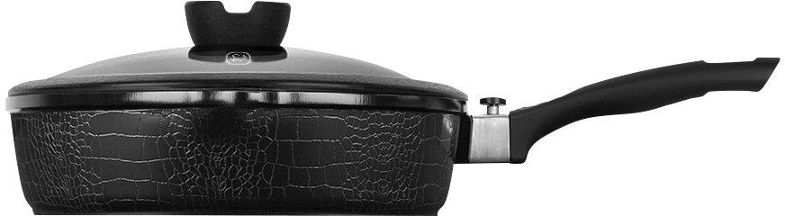 Сотейник Rondell Escurion RDA-871 4.0л. d=28см (с крышкой) черный — миниатюра 6