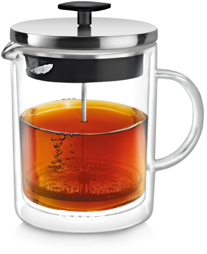 Френч-пресс Rondell Dual RDS-1063 0.8л прозрачный — миниатюра 3