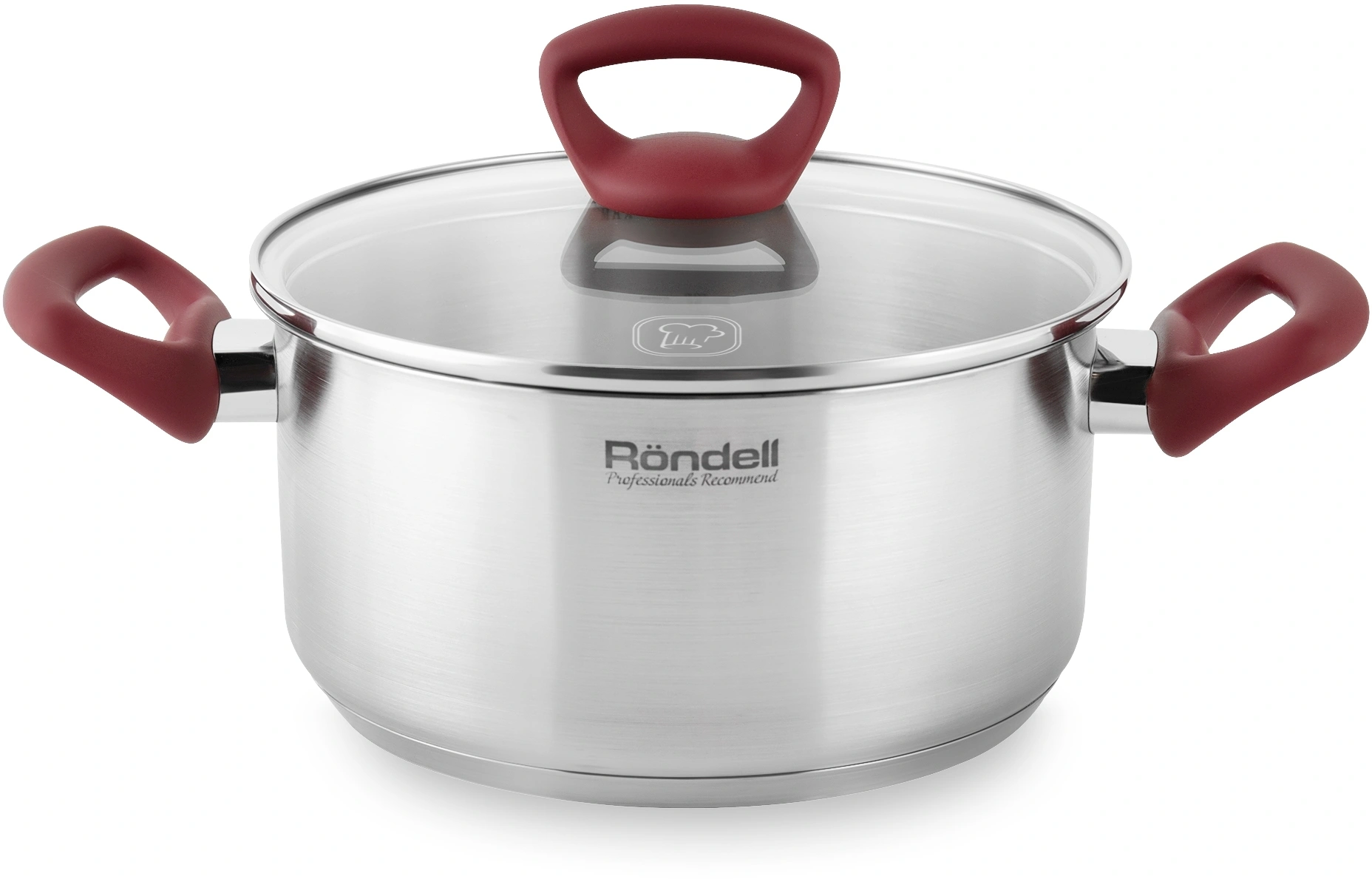 Кастрюля Rondell Heidi RDS-1114 4.8л. d=24см (с крышкой) стальной — фото 1