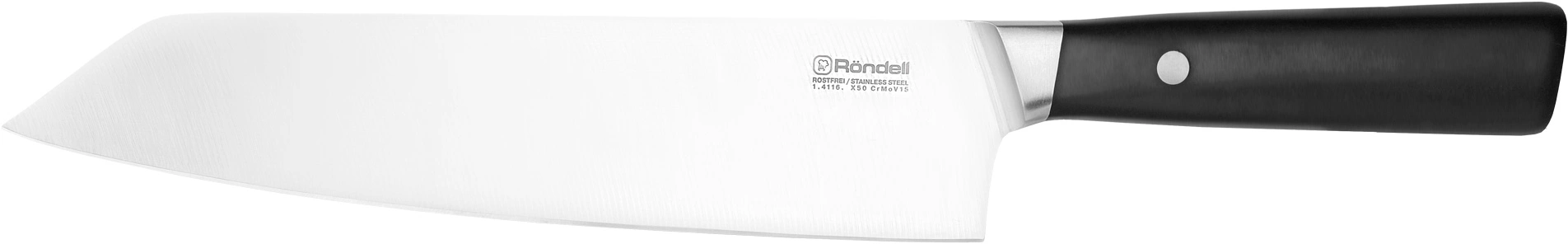Набор ножей кухон. Rondell Spata RD-1132 компл.:6предм. с подставкой черный подар.коробка — миниатюра 3