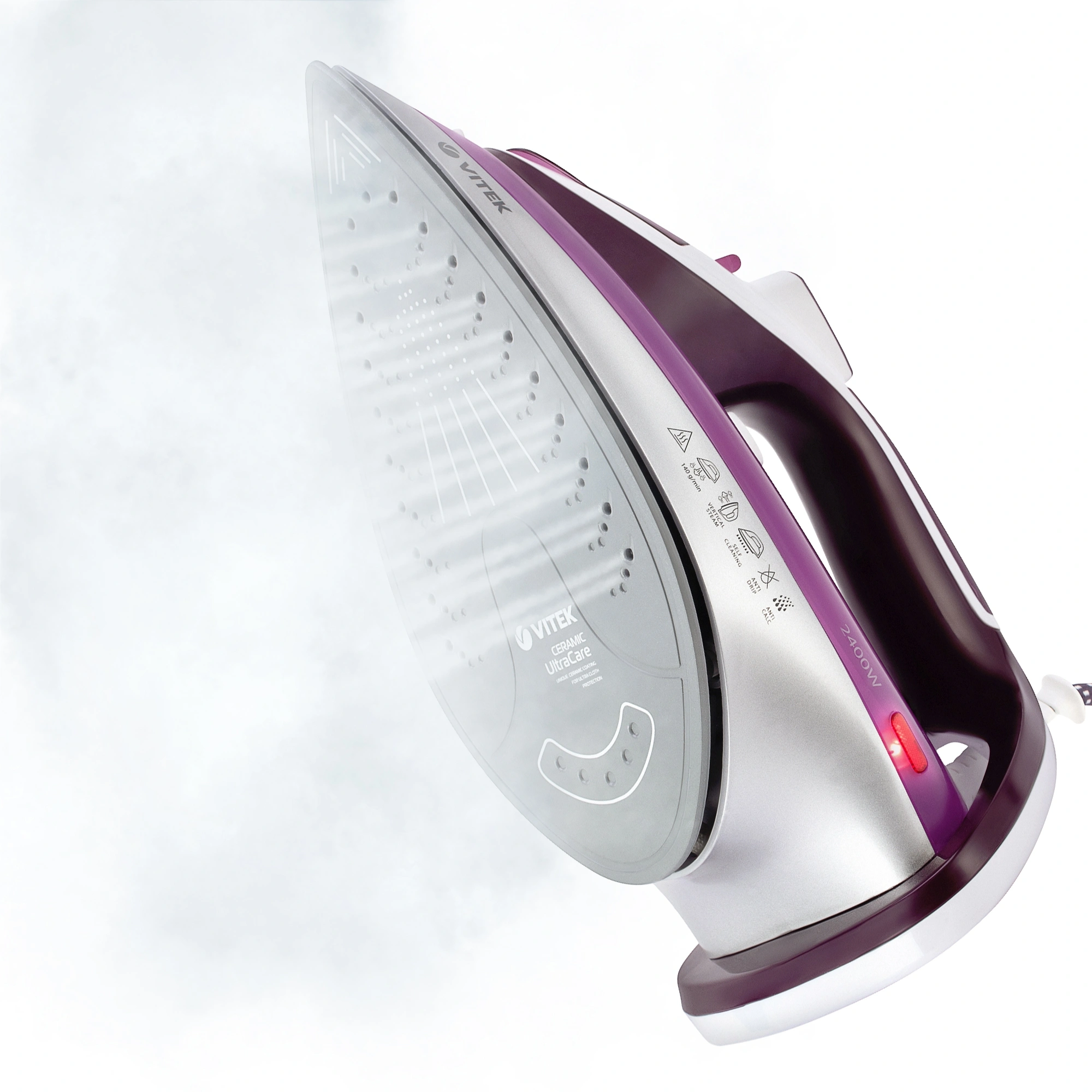 Утюг Vitek VT-1246 2400Вт фиолетовый — миниатюра 4