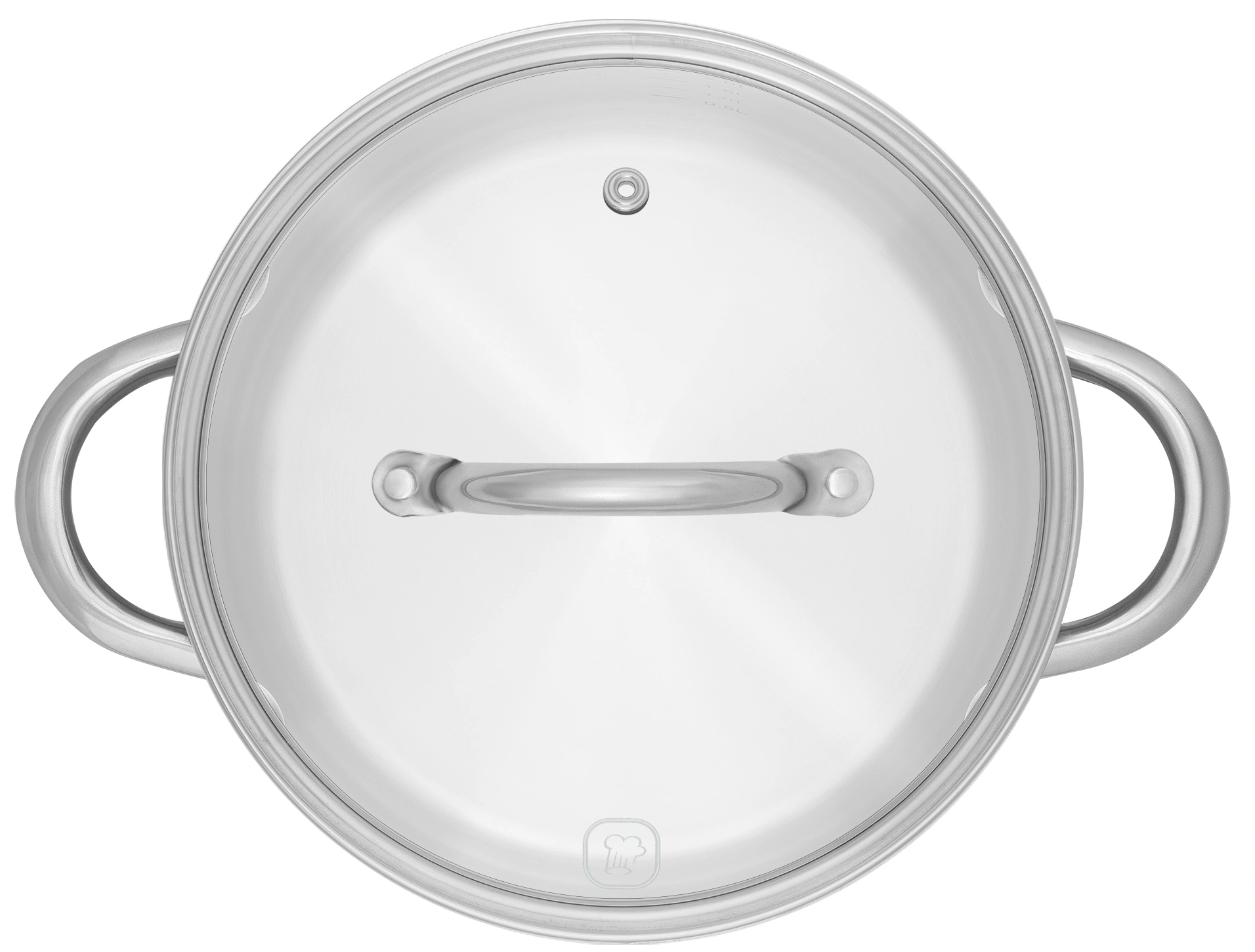 Кастрюля Rondell Point RDS-1312 4.8л. d=24см (с крышкой) стальной — миниатюра 2