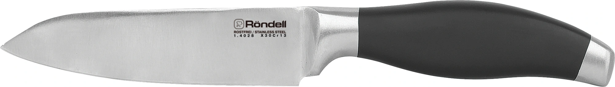 Набор ножей кухон. Rondell Dart RD-1358 компл.:5предм. подставка/ножницы черный/красный/серый подар.коробка — миниатюра 2