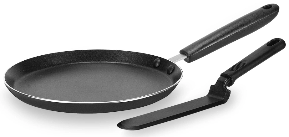 Сковорода блинная Rondell Pancake frypan RDA-1408 круглая 22см покрытие: Xylan Plus ручка несъемная (без крышки) черный