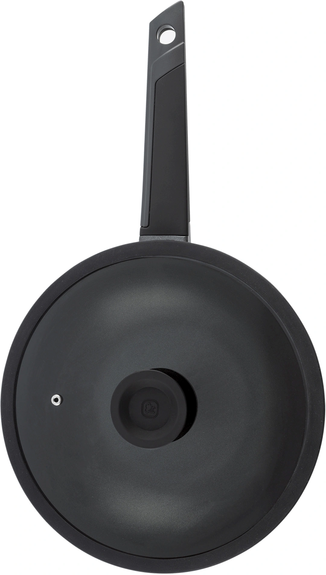 Сковорода ВОК (WOK) Rondell Kontur RDA-1489 круглая 28см покрытие: Xylan Plus ручка несъемная (с крышкой) графитовый — миниатюра 5