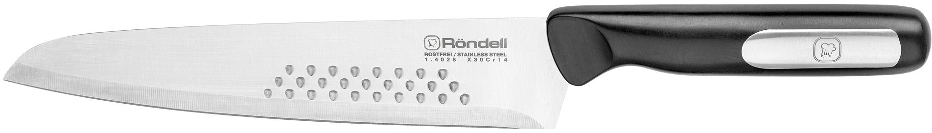 Набор ножей кухон. Rondell Bayoneta RD-1569 компл.:4предм. разд.дос. черный блистер — фото 1