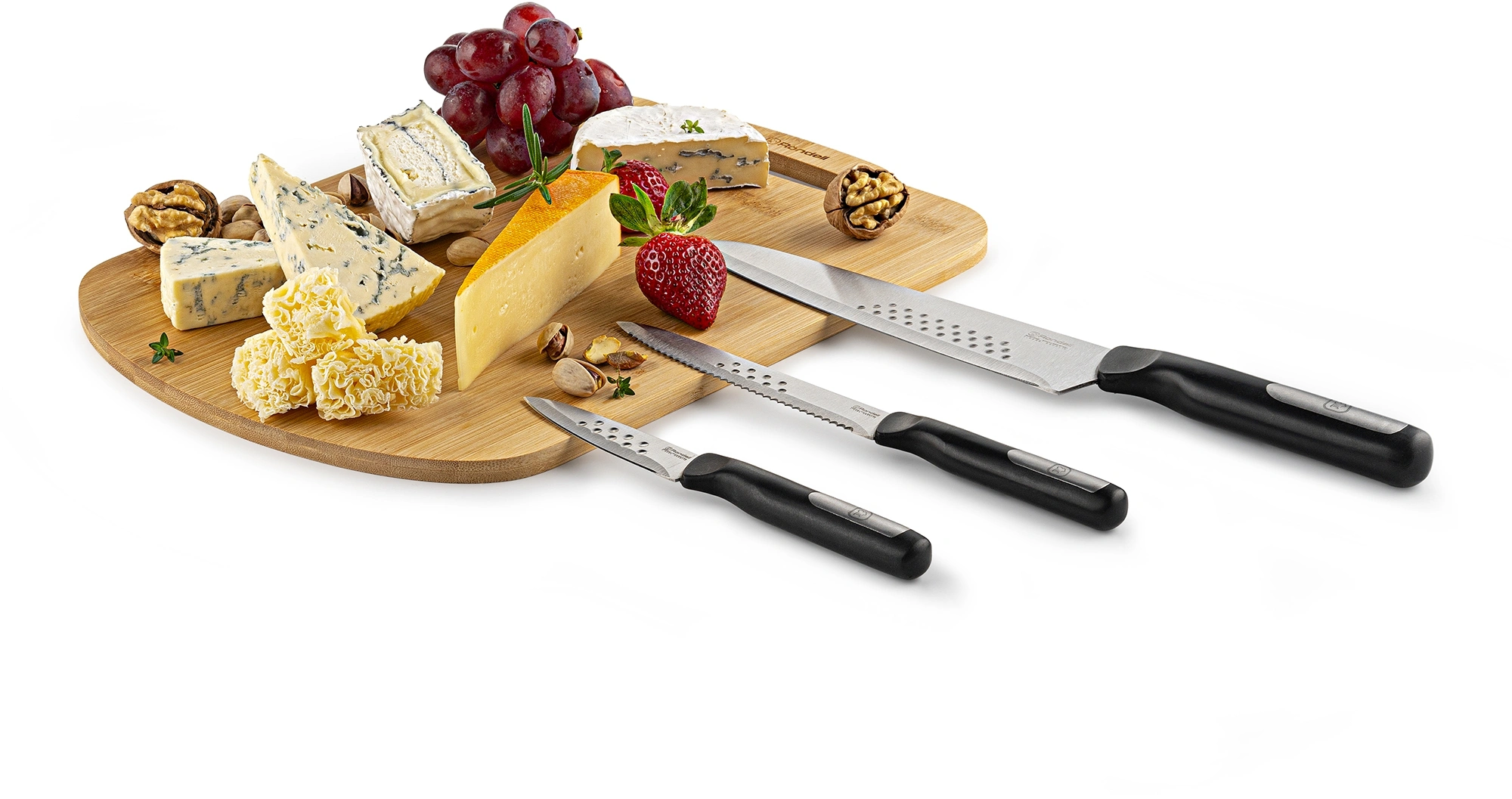 Набор ножей кухон. Rondell Bayoneta RD-1569 компл.:4предм. разд.дос. черный блистер — миниатюра 5