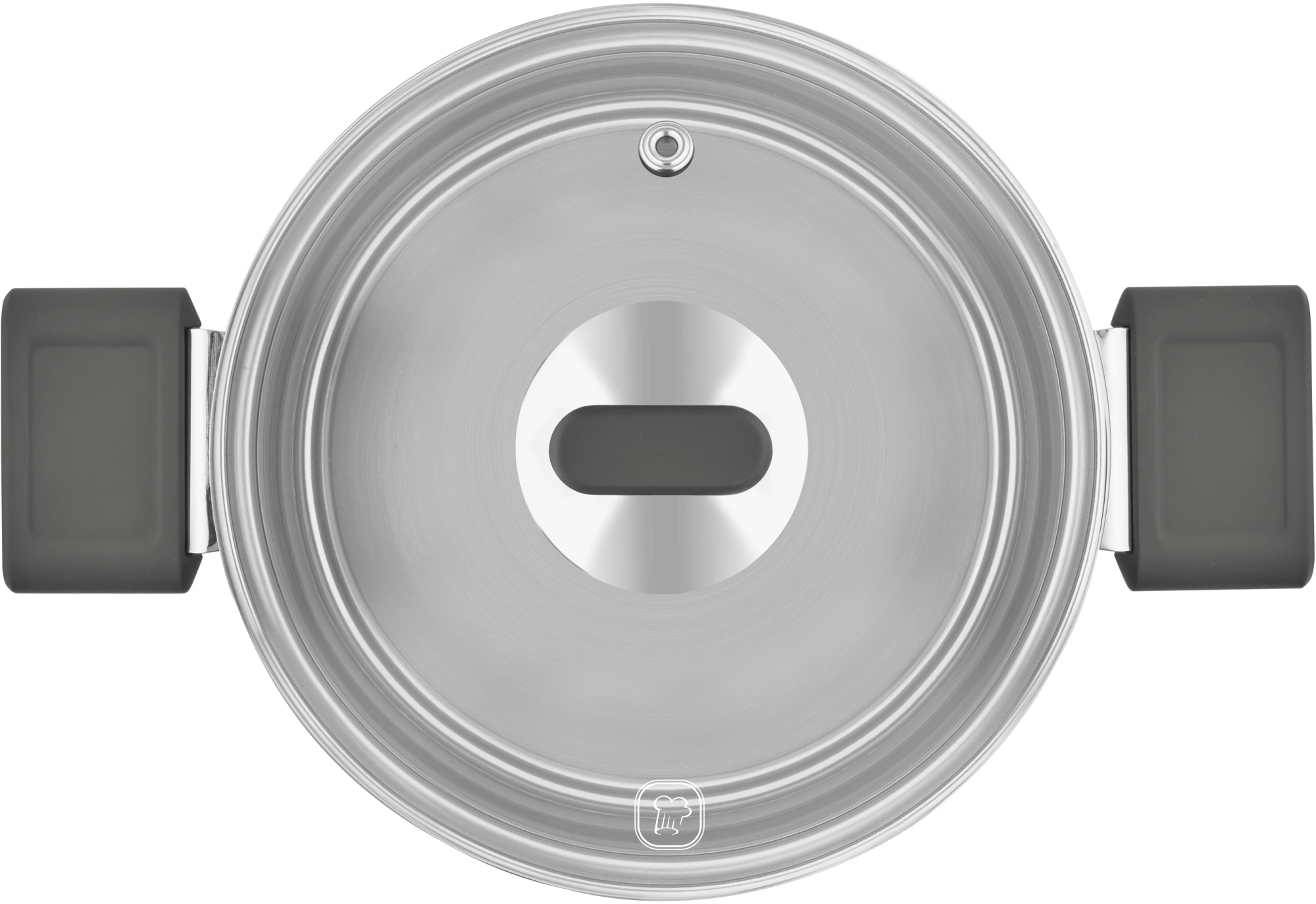 Кастрюля Rondell Quadro RDS-1596 3.1л. d=20см (с крышкой) стальной — миниатюра 4