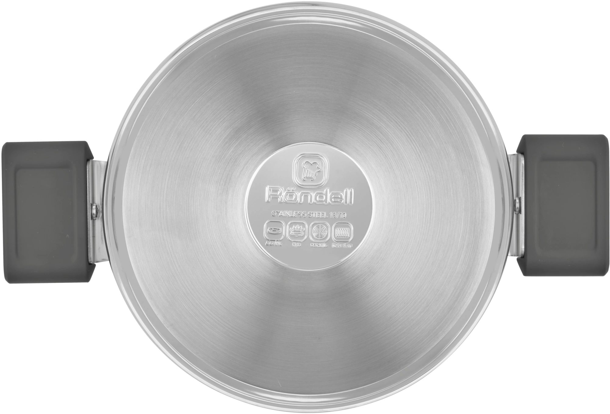 Кастрюля Rondell Quadro RDS-1596 3.1л. d=20см (с крышкой) стальной — миниатюра 5