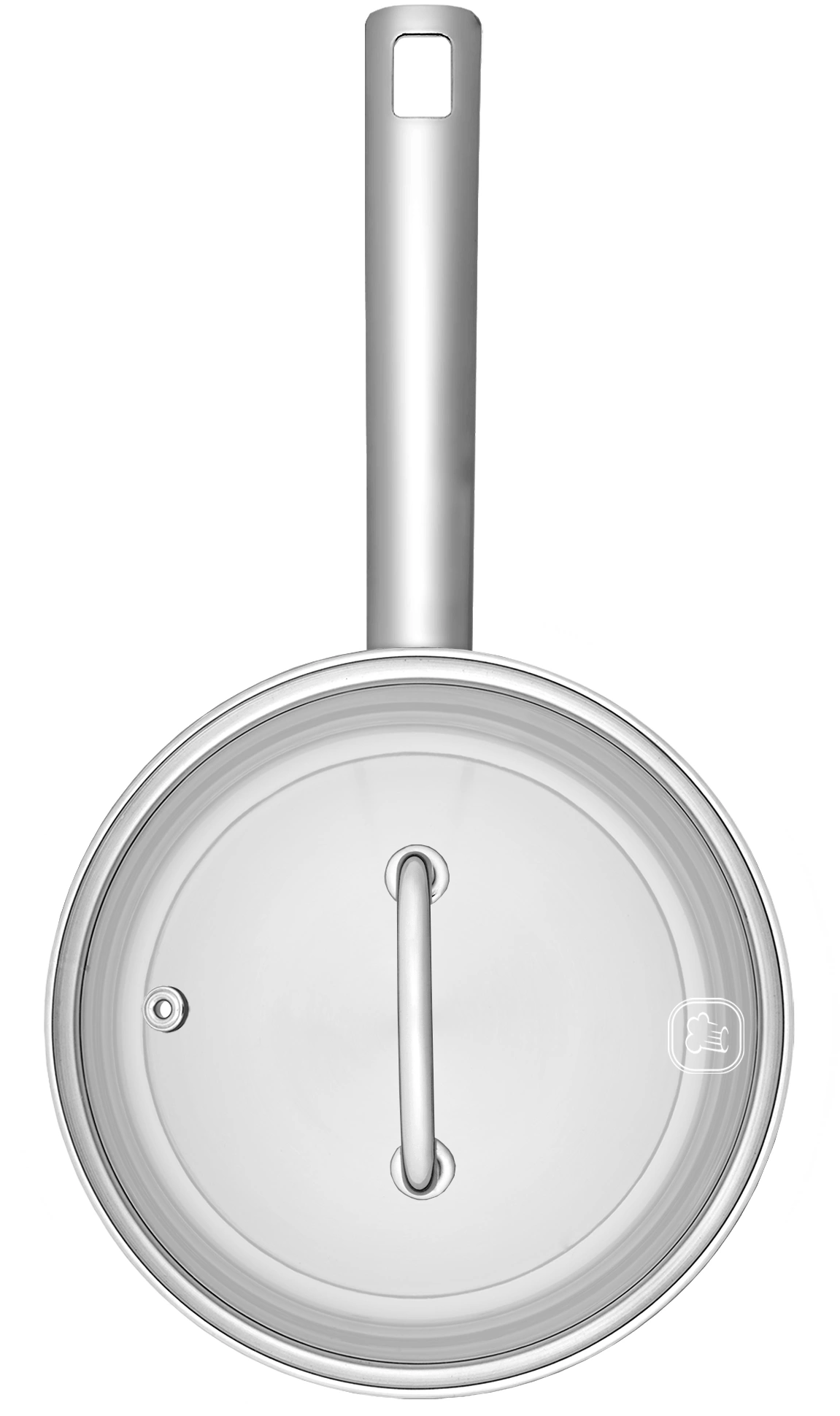 Ковш Rondell Solo RDS-1601 1.3л. d=16см (с крышкой) стальной — миниатюра 2