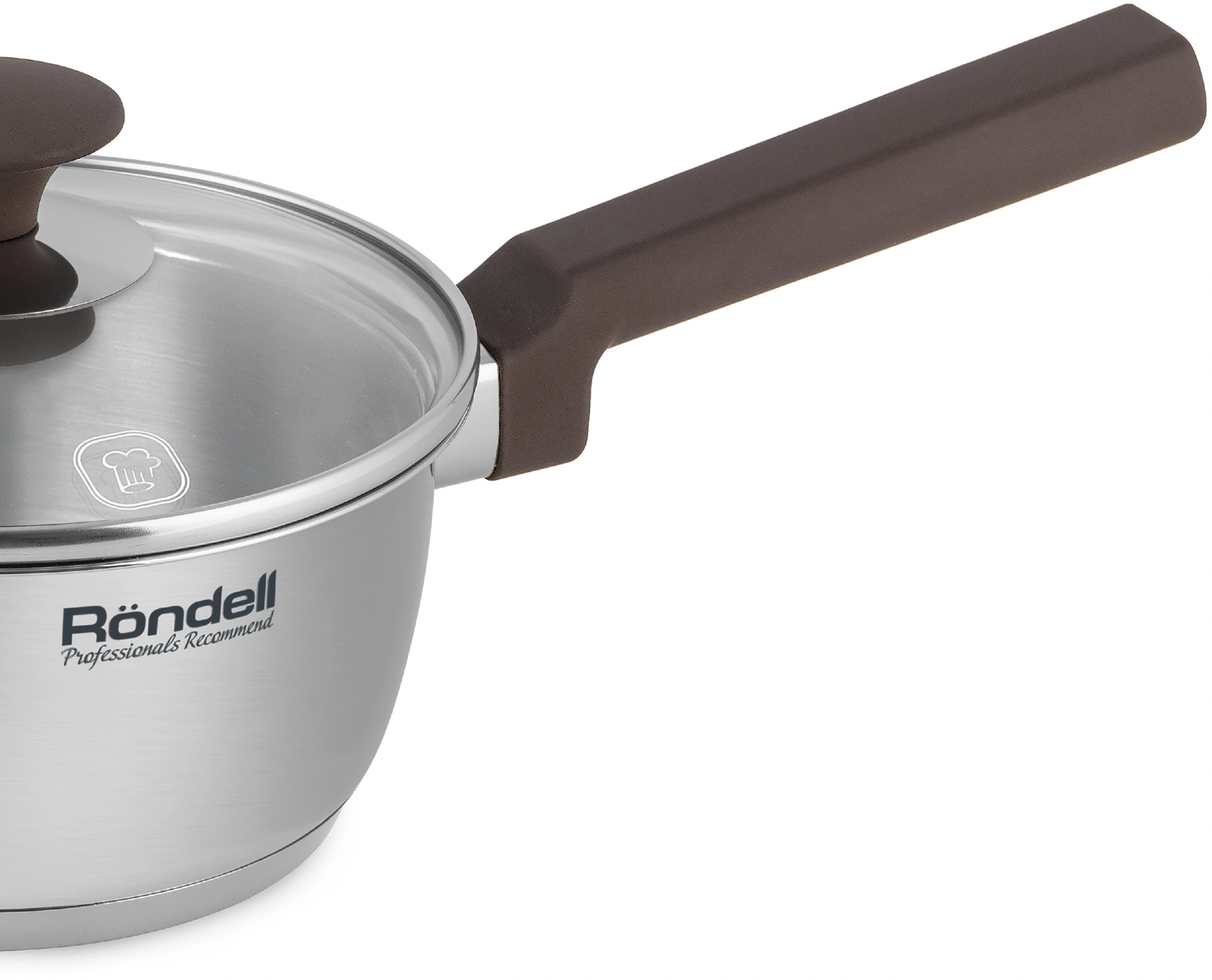 Ковш Rondell Coffee Bean RDS-1643 1.3л. d=16см (с крышкой) стальной — миниатюра 5