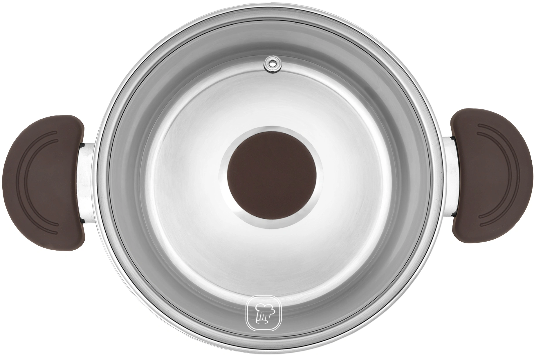 Кастрюля Rondell Coffee Bean RDS-1645 5.7л. d=24см (с крышкой) стальной — миниатюра 6