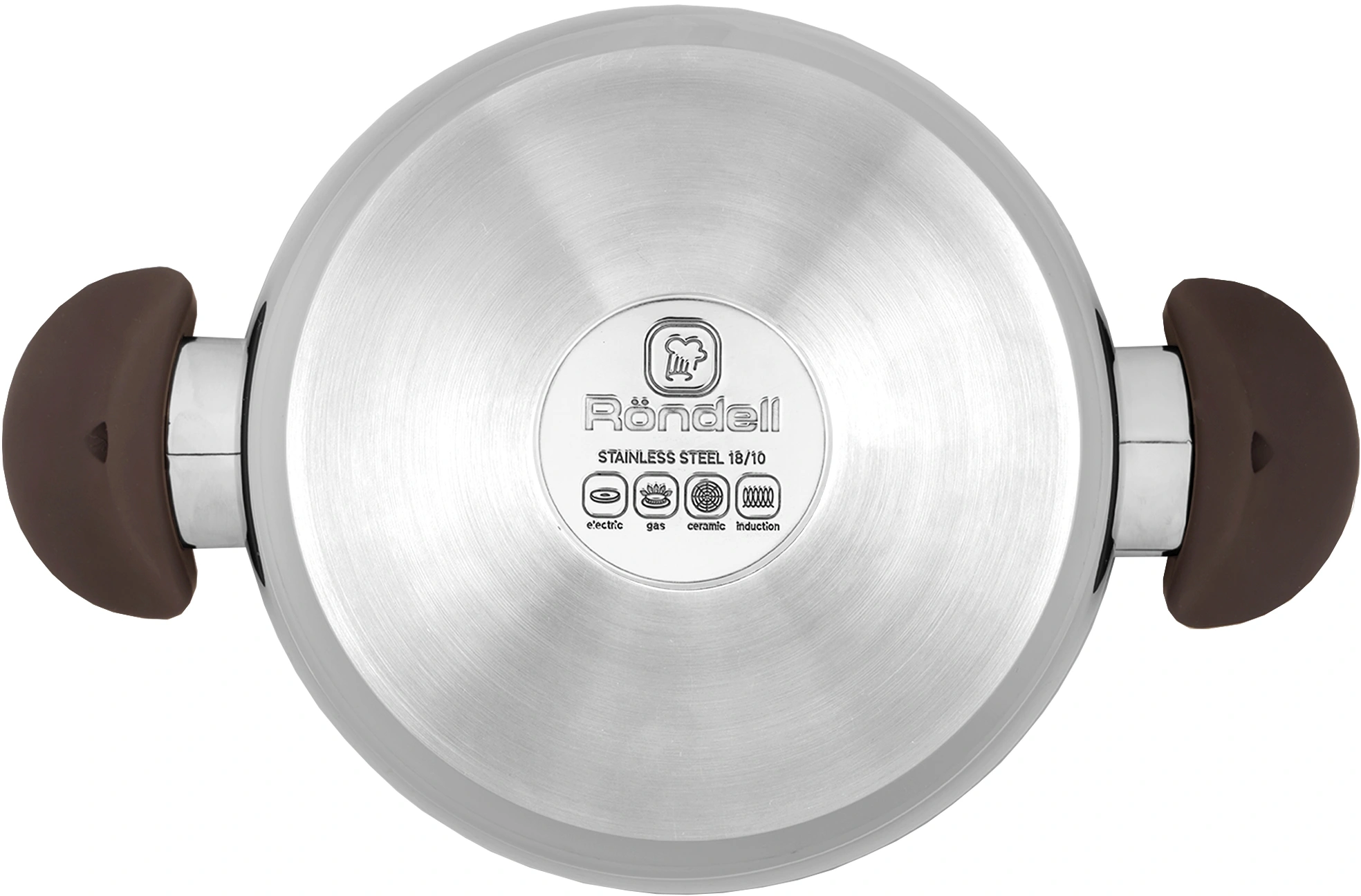 Кастрюля Rondell Coffee Bean RDS-1645 5.7л. d=24см (с крышкой) стальной — миниатюра 7