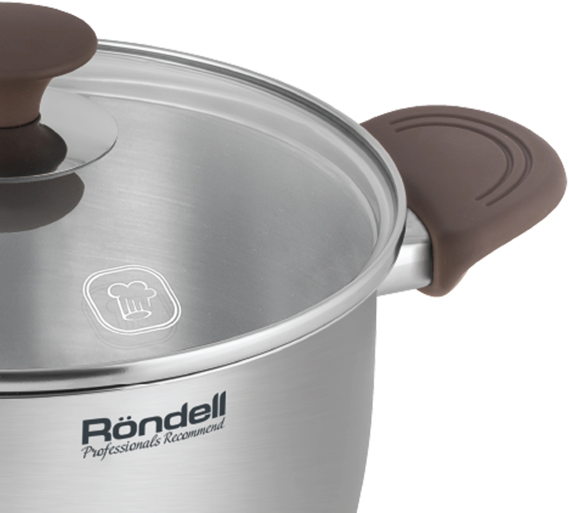Кастрюля Rondell Coffee Bean RDS-1645 5.7л. d=24см (с крышкой) стальной — миниатюра 5
