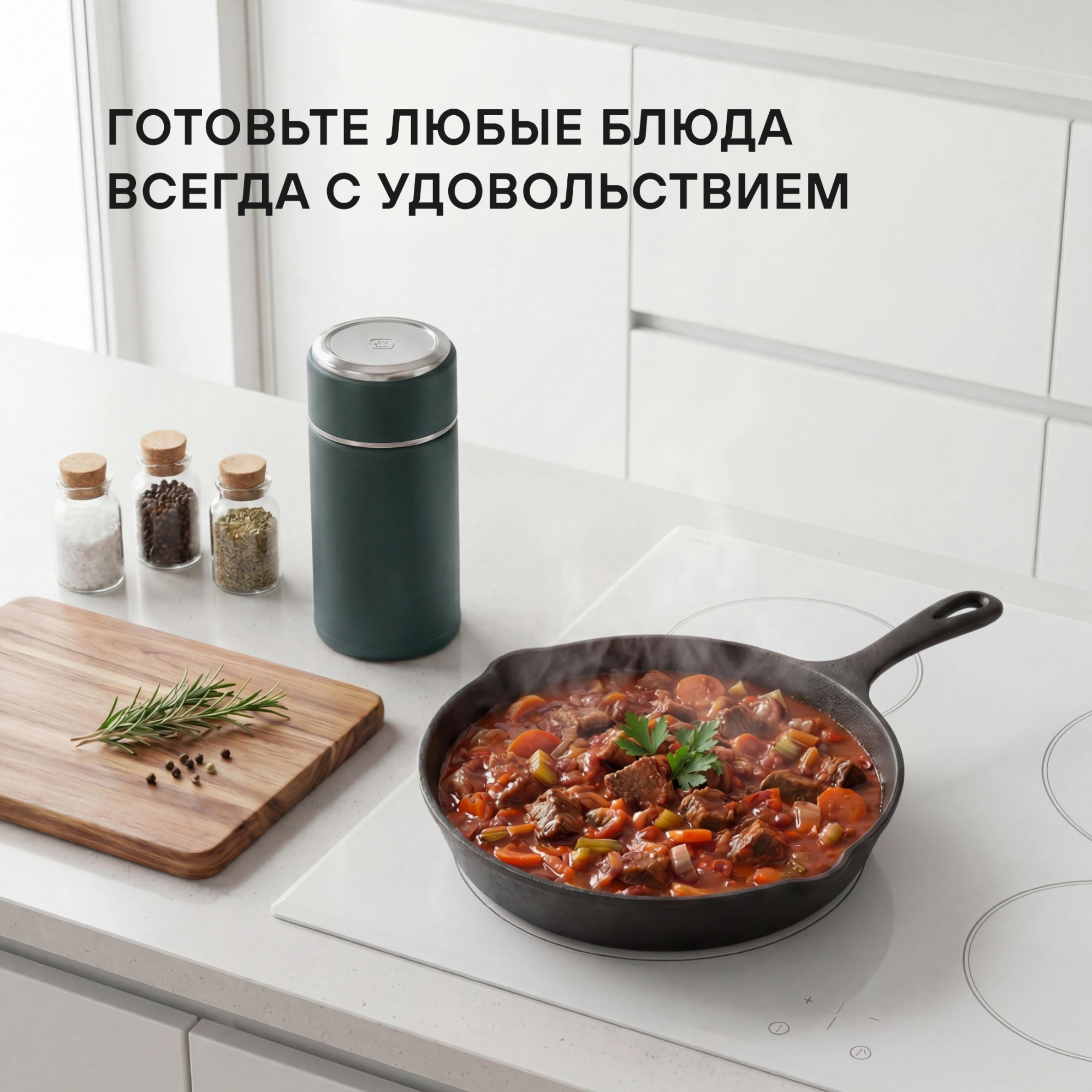 Термос для еды Rondell Aventura RDS-1660 0.7л. морская волна с чехлом картонная коробка — миниатюра 20