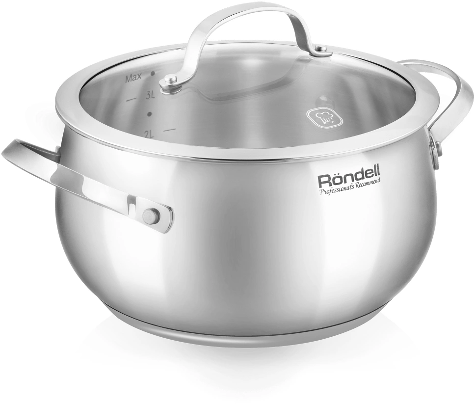 Кастрюля Rondell Calypso RDS-1671 3.8л. d=20см (с крышкой) стальной — миниатюра 19