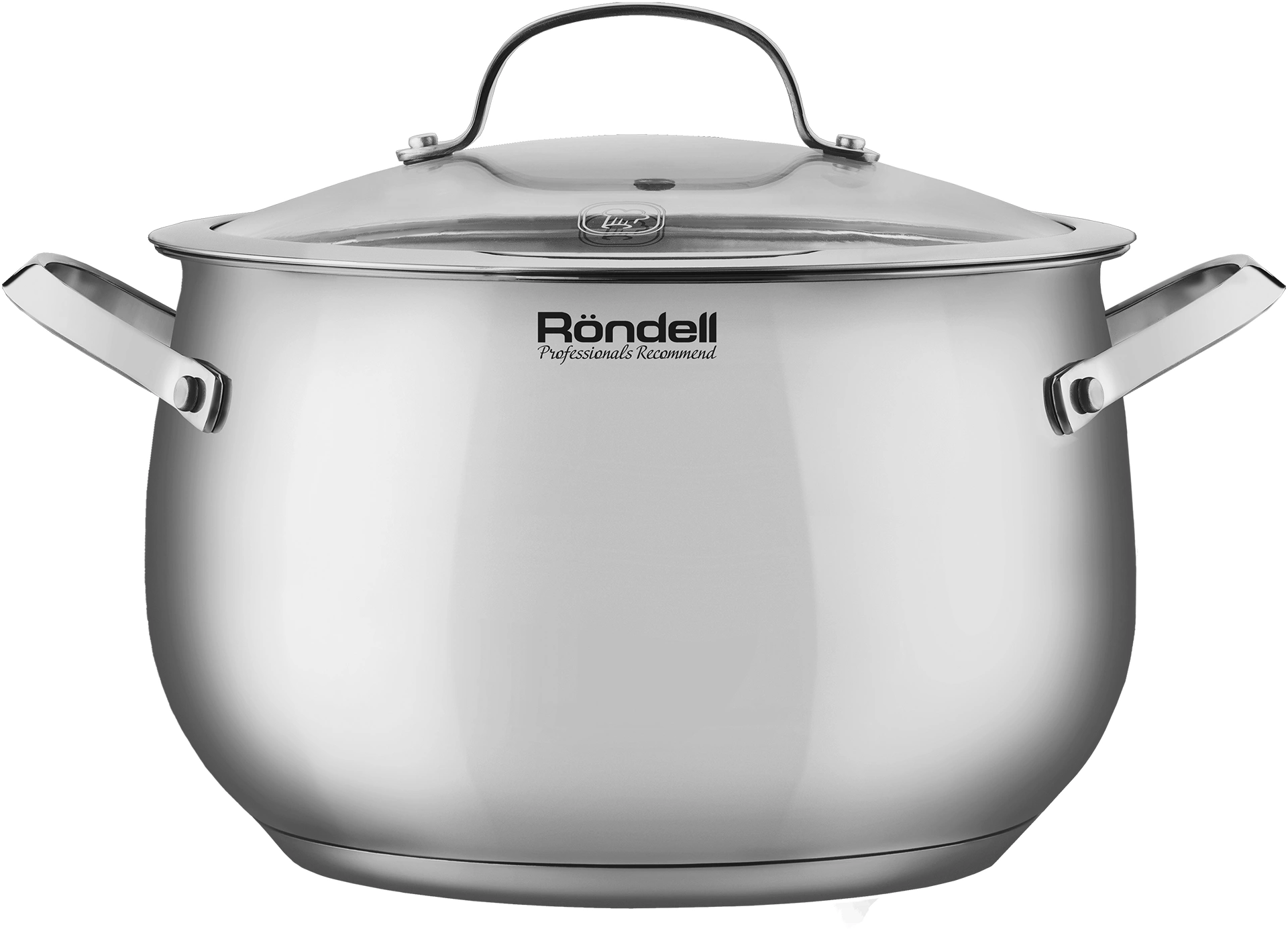 Кастрюля Rondell Calypso RDS-1672 5.8л. d=22см (с крышкой) стальной — фото 1