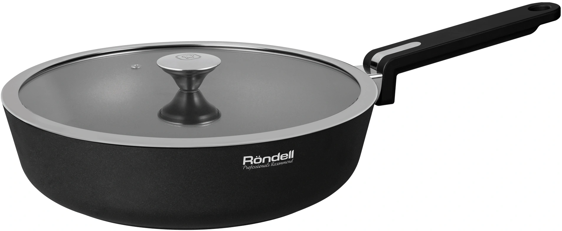 Сотейник Rondell Modern RDA-1724 3.5л. d=28см (с крышкой) черный