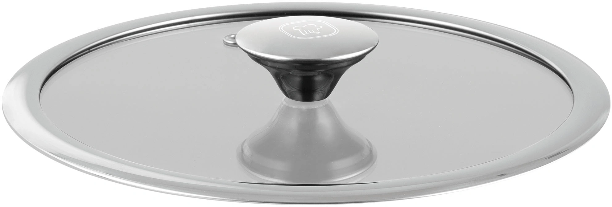 Крышка Rondell Modern RDA-1739 d=26см крыш.прозрачный руч.стальная — миниатюра 2