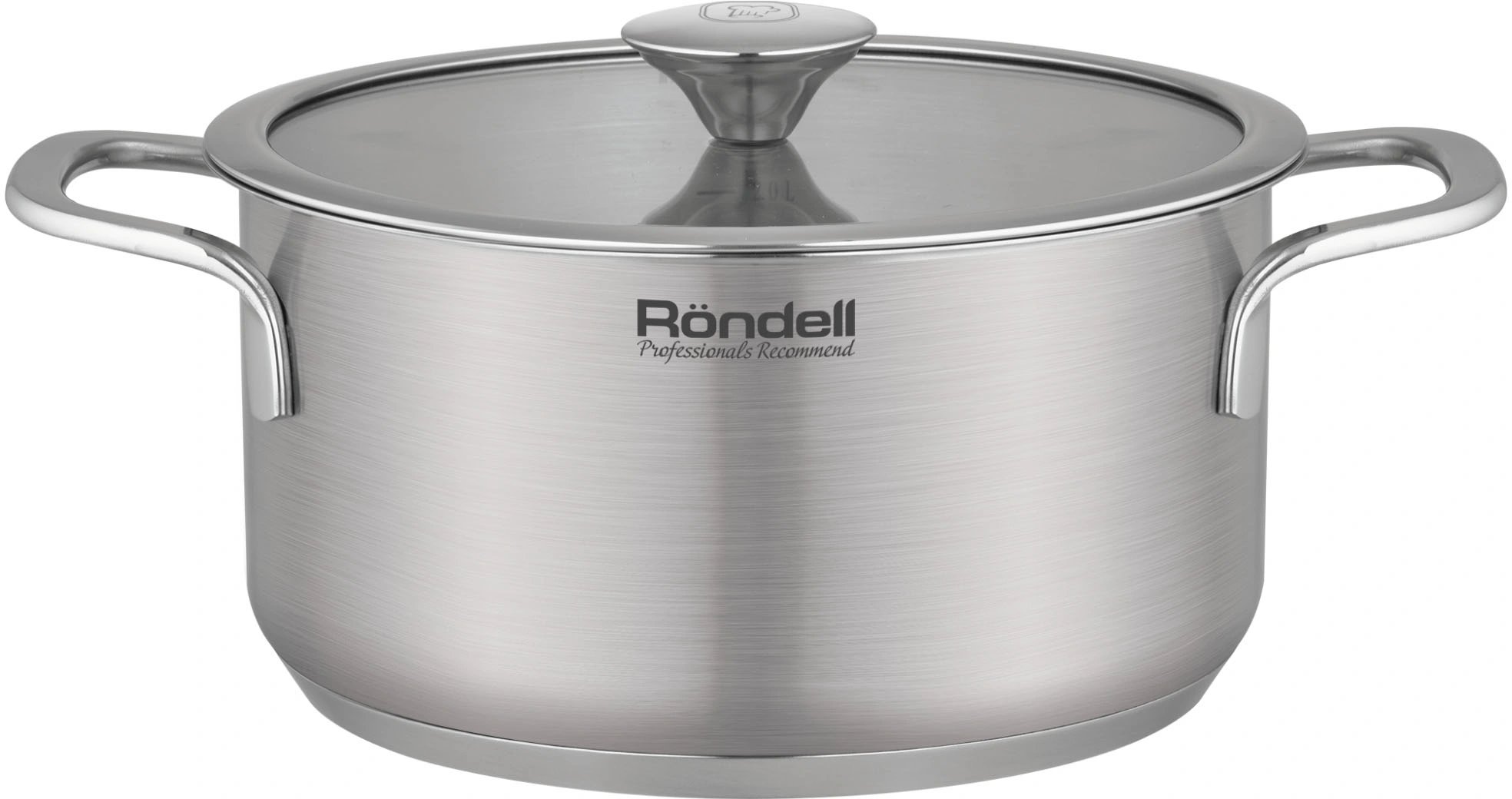 Кастрюля Rondell Modern RDS-1748 4.8л. d=24см (с крышкой) стальной — фото 1