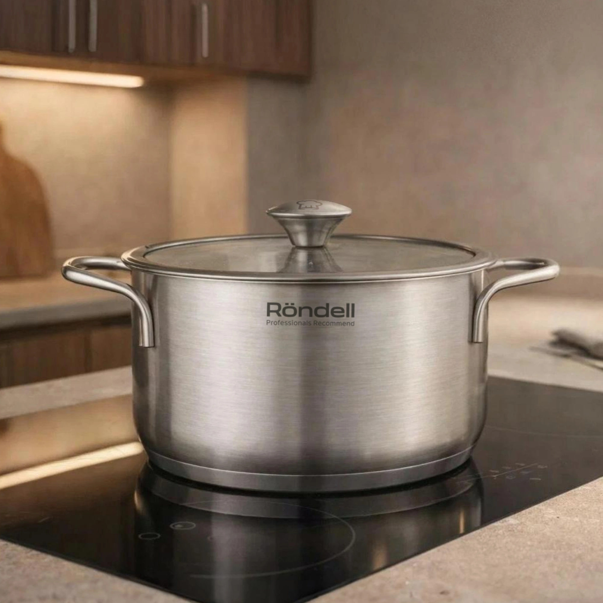 Кастрюля Rondell Modern RDS-1748 4.8л. d=24см (с крышкой) стальной — миниатюра 17