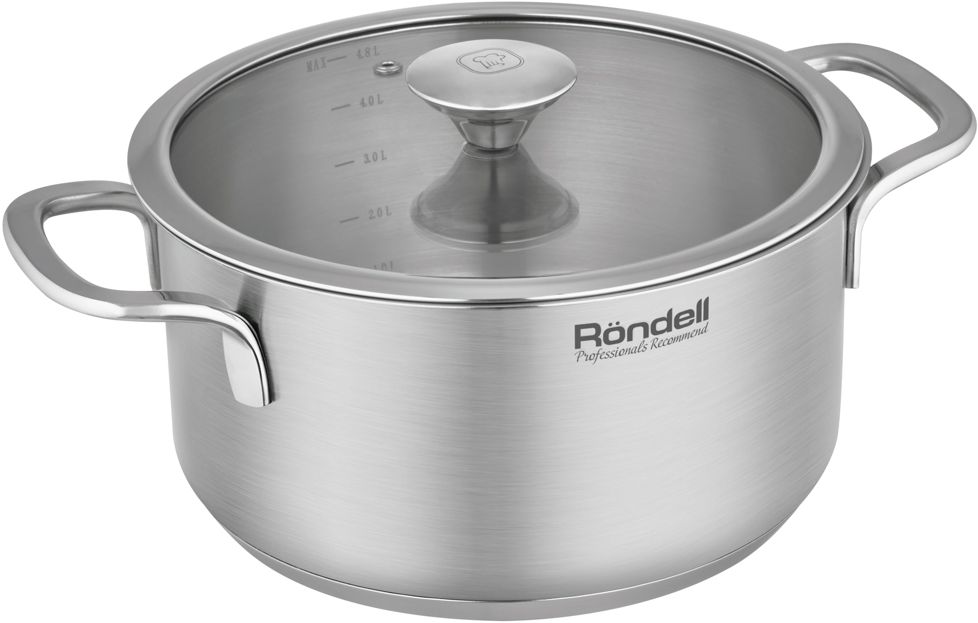 Кастрюля Rondell Modern RDS-1748 4.8л. d=24см (с крышкой) стальной — миниатюра 4