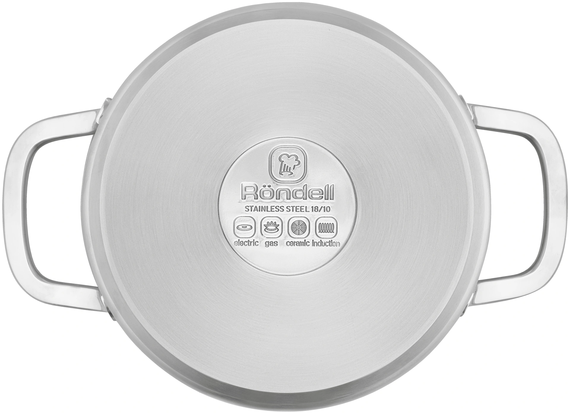 Кастрюля Rondell Modern RDS-1748 4.8л. d=24см (с крышкой) стальной — миниатюра 2